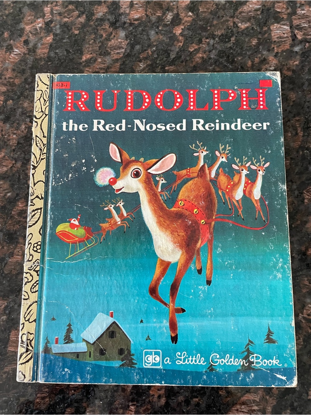 4/$20📚Vintage 1979 Rudolph the Red-Nosed Reindeer Little Golden Book